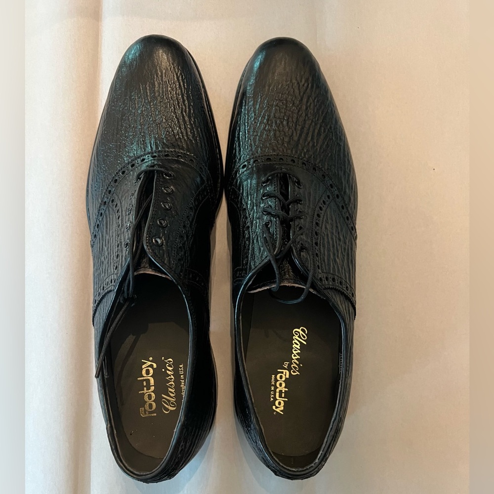 Vintage Footjoy Classics Genuine Sharkskin Oxford Shoes Size 14 - Picture 8 of 14